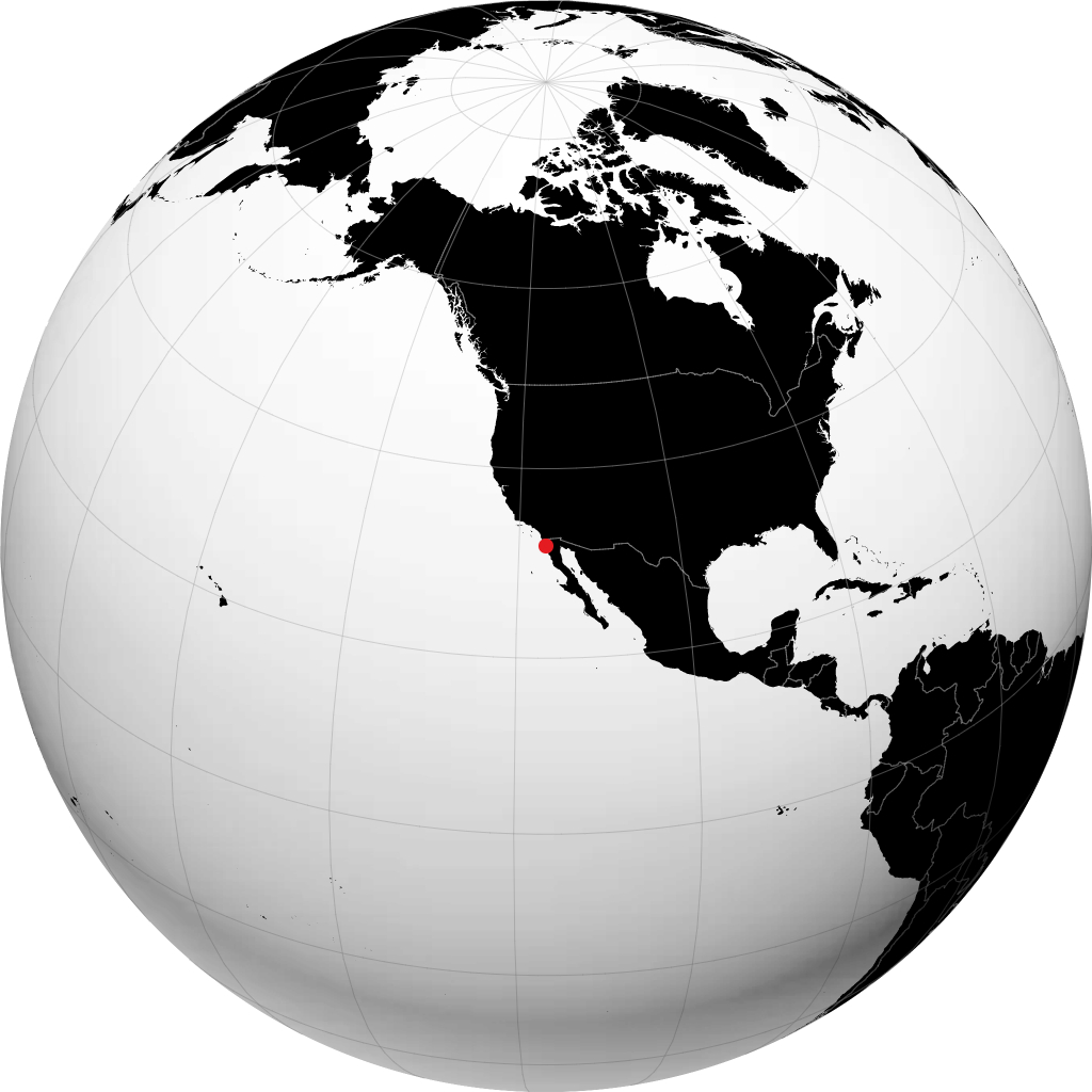 Ensenada no globo
