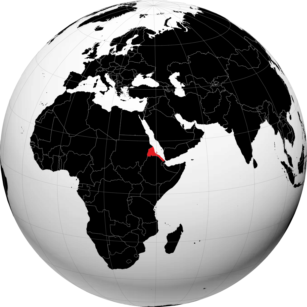 Eritreia no globo