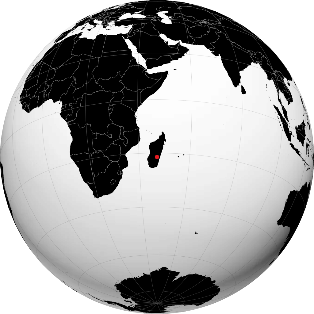 Fianarantsoa no globo