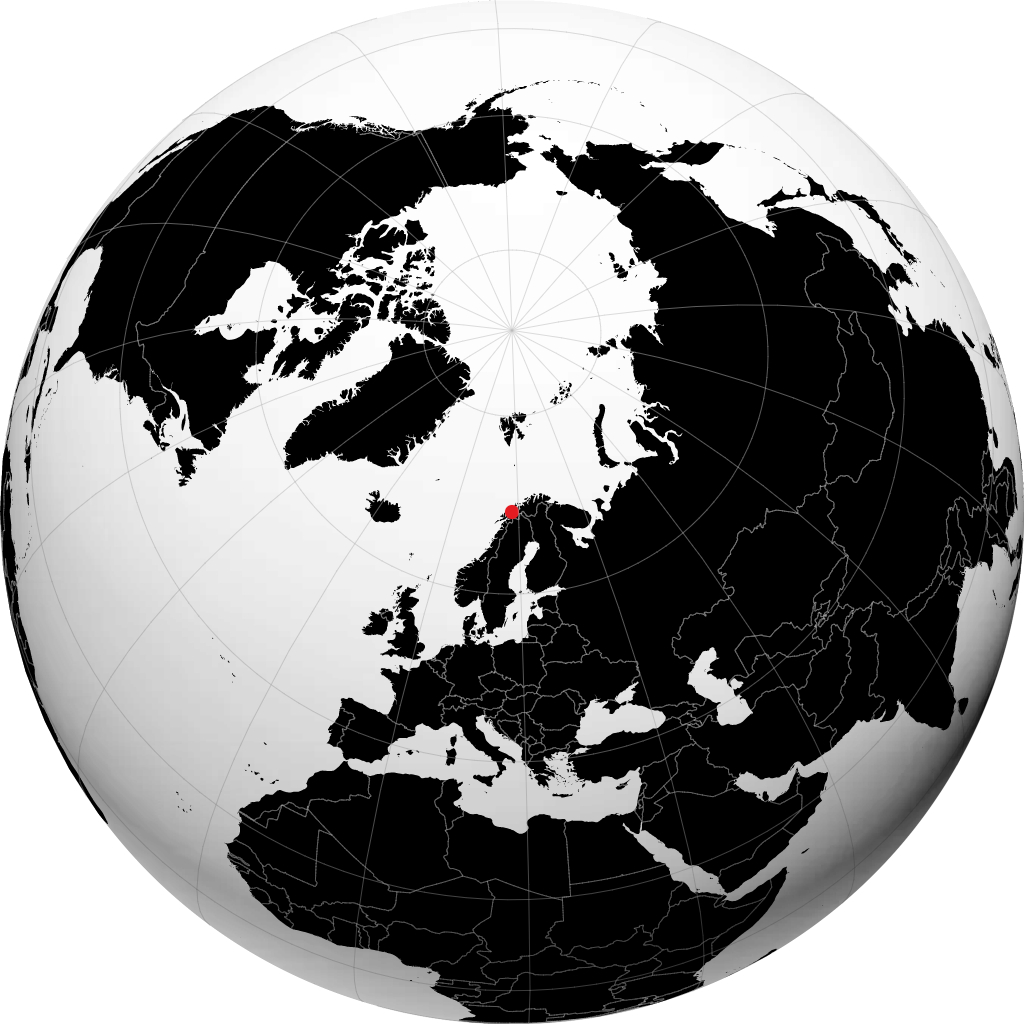 Finnsnes no globo