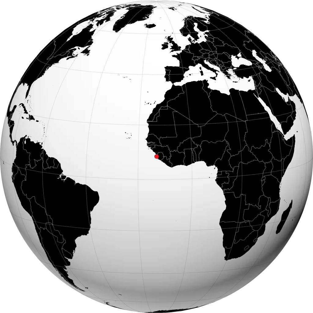 Freetown no globo