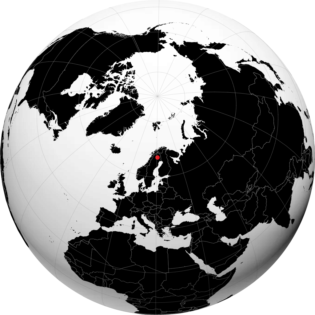 Gällivare no globo