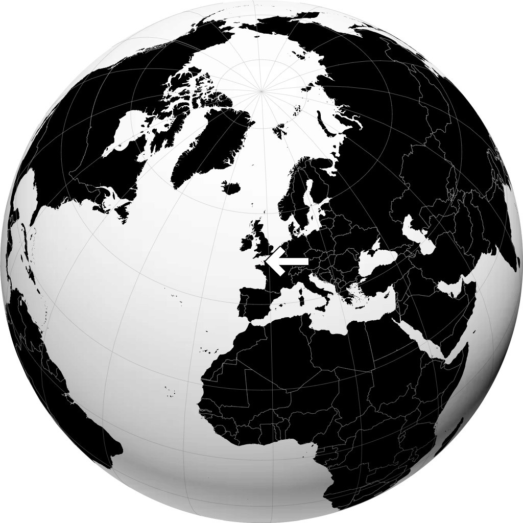 Guernsey no globo