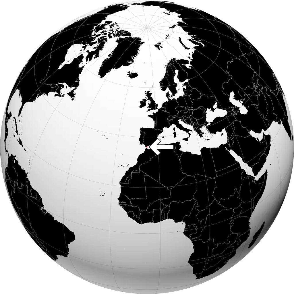 Gibraltar no globo