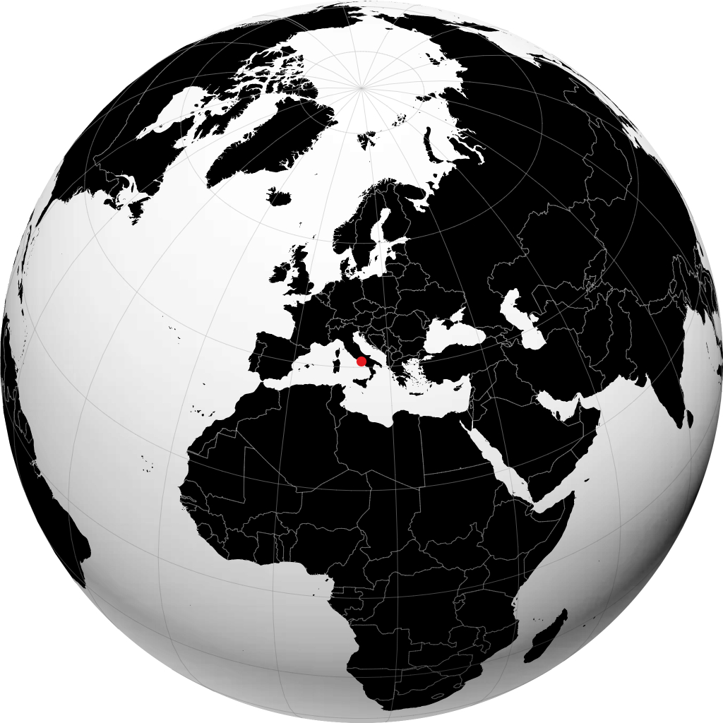 Giugliano in Campania no globo