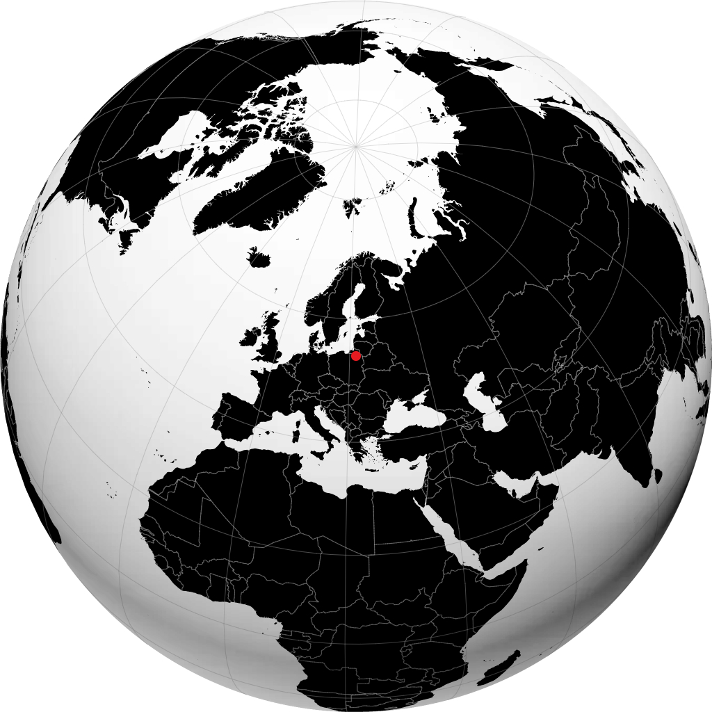 Giżycko no globo