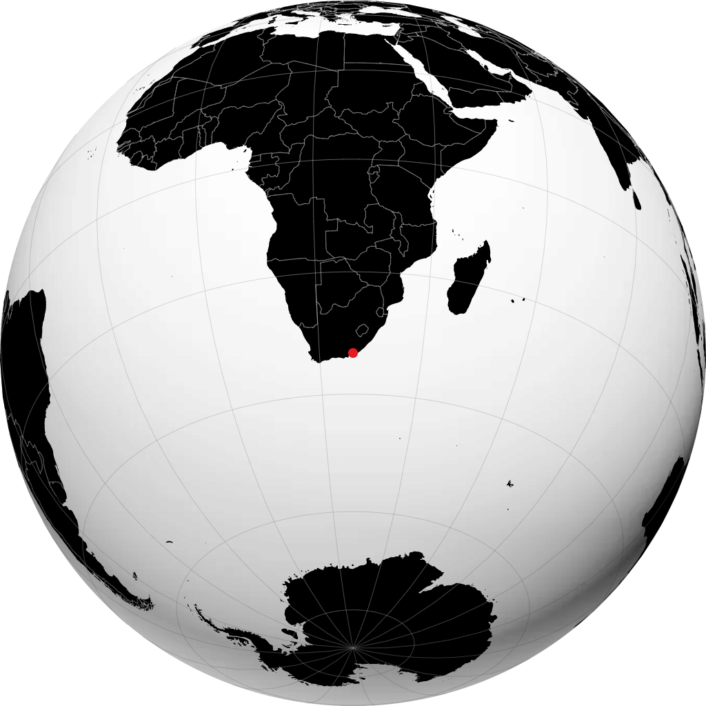 Grahamstown no globo