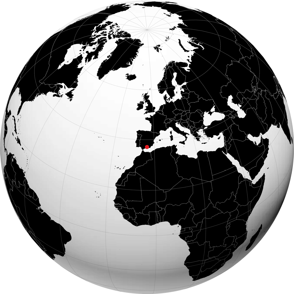 Granada no globo