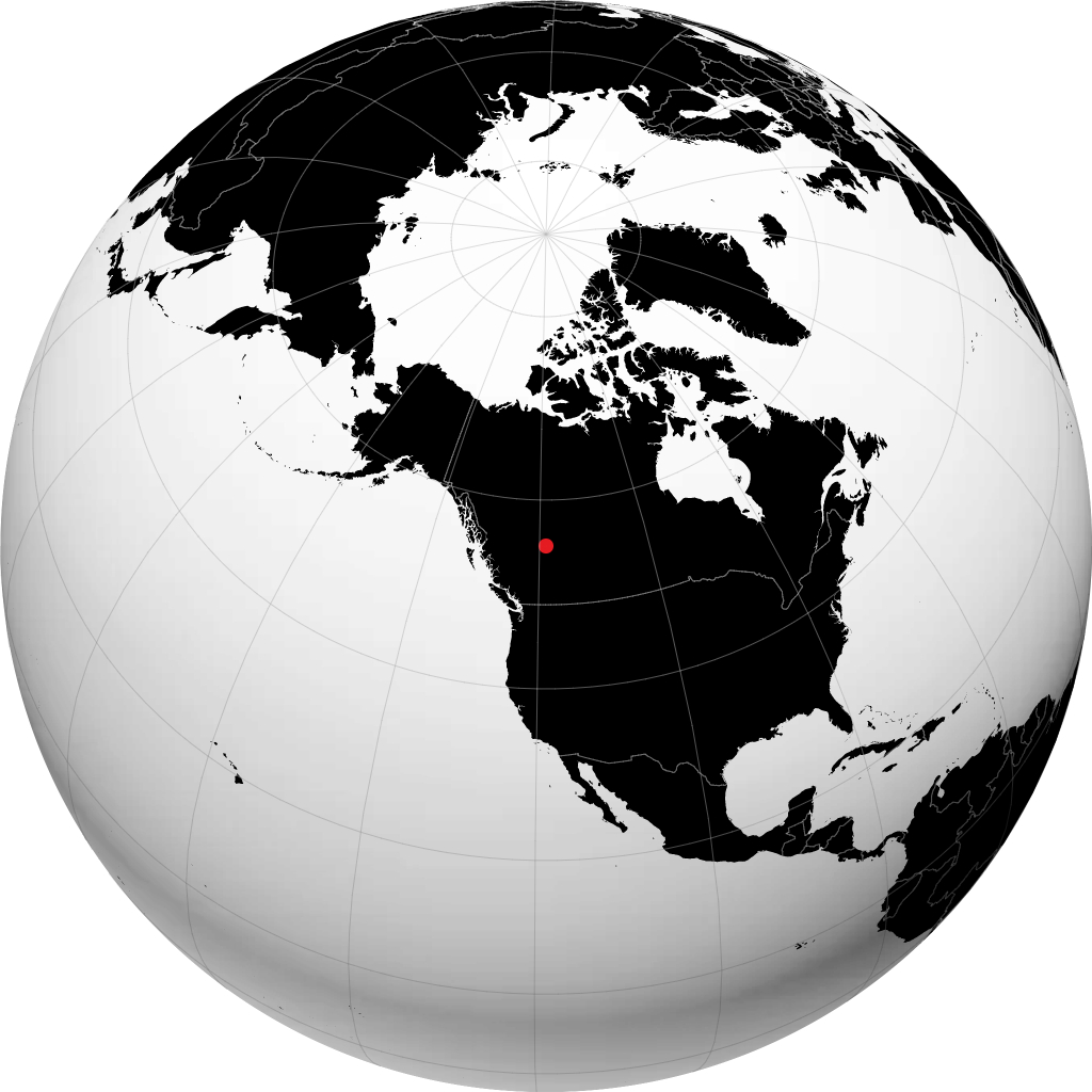 Grande Prairie no globo