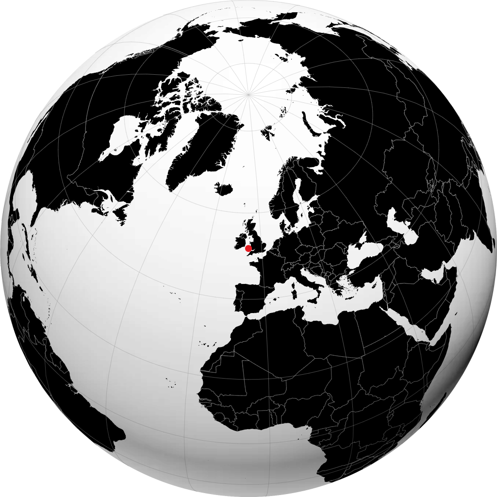Haverfordwest no globo
