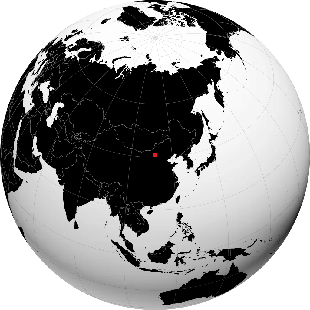 Hohhot no globo