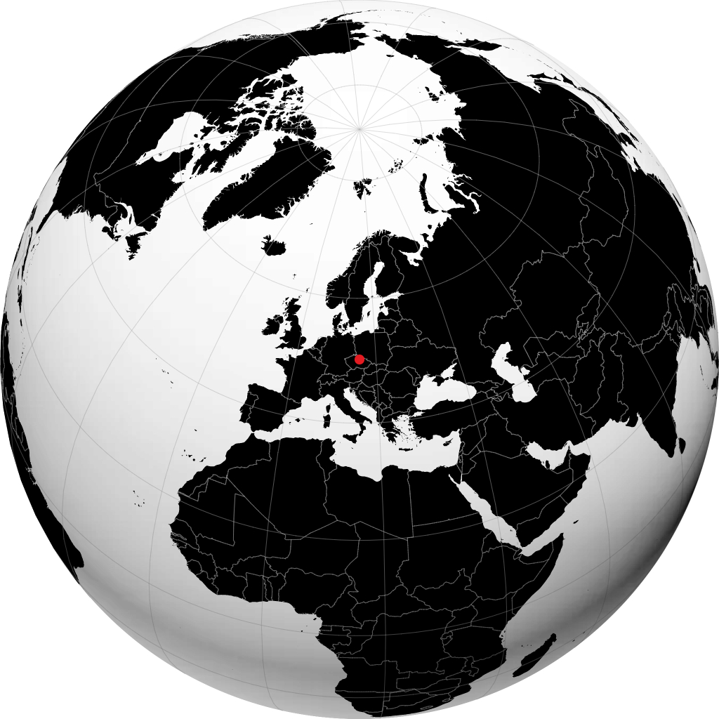 Hradec Králové no globo