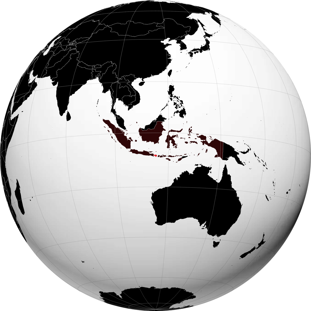 Província de Bali no globo