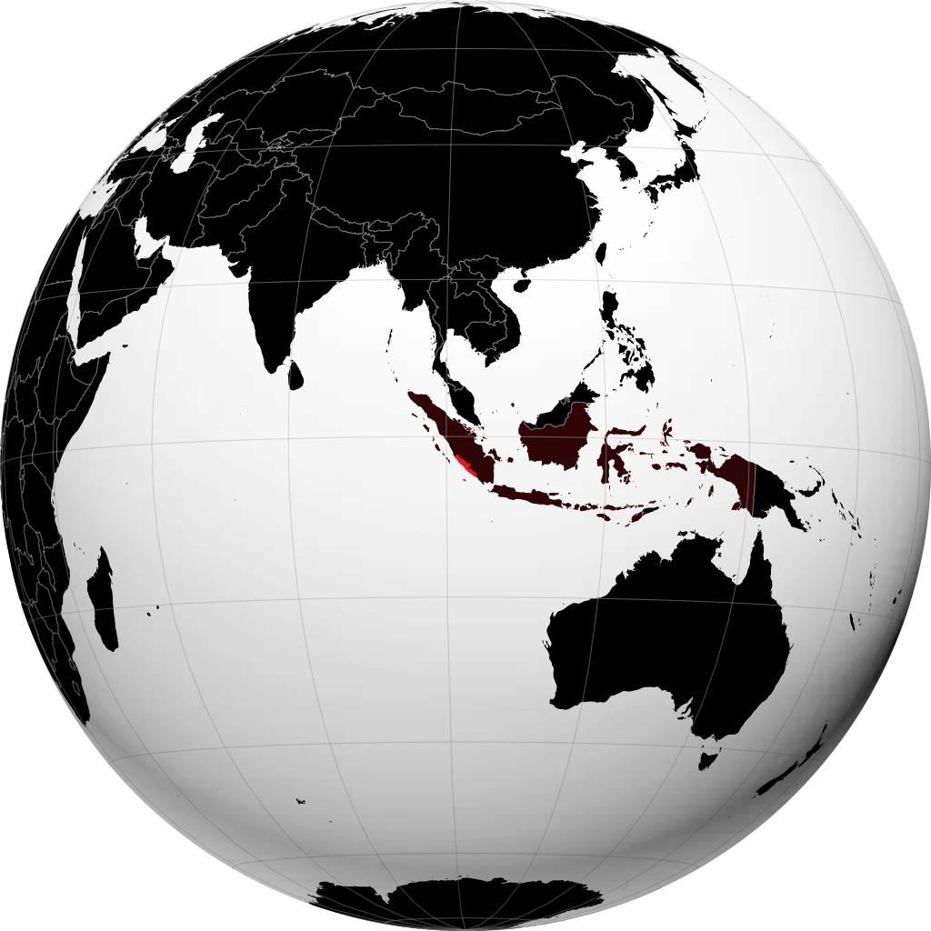 Província de Bengkulu no globo