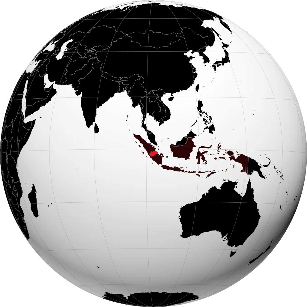 Província de Jambi no globo