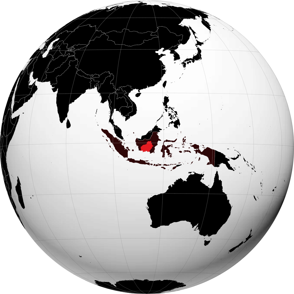 Província de Calimantã Central no globo