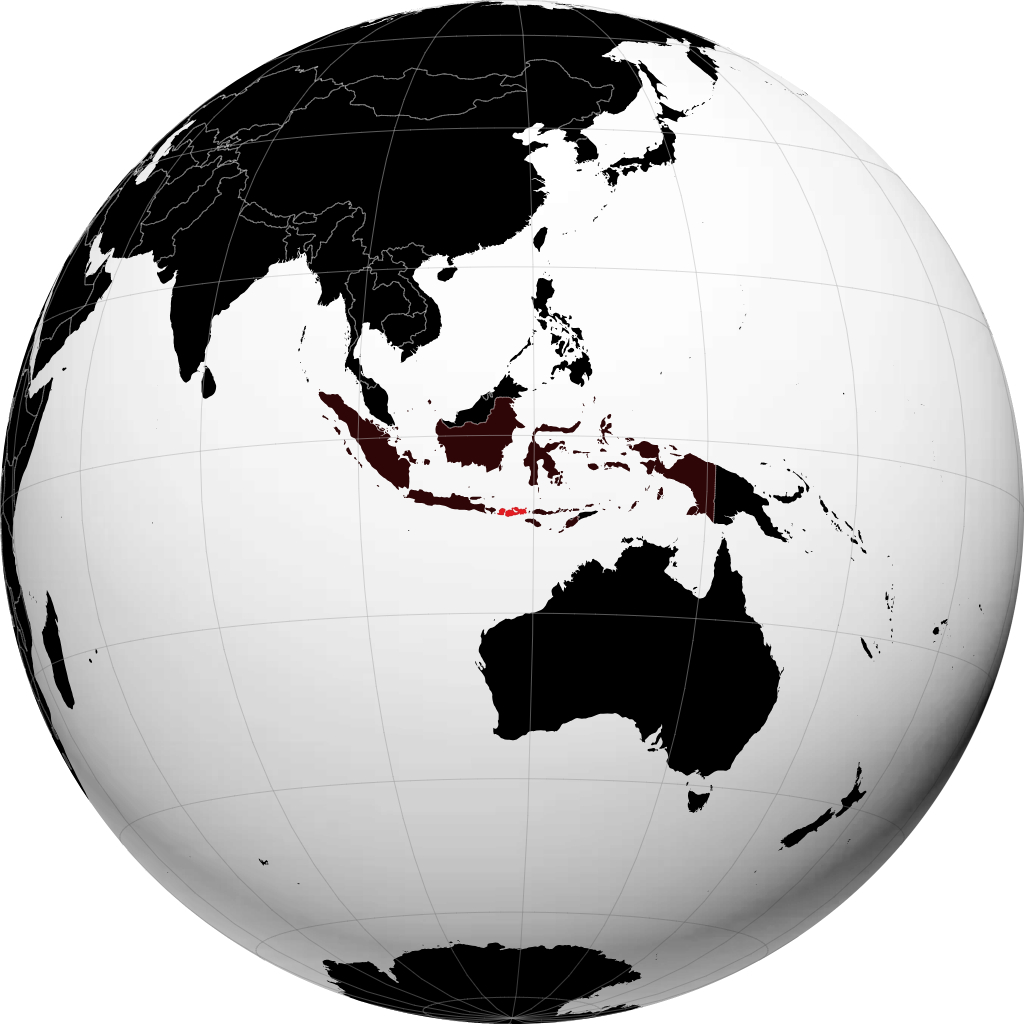 Nusa Tenggara Ocidental no globo