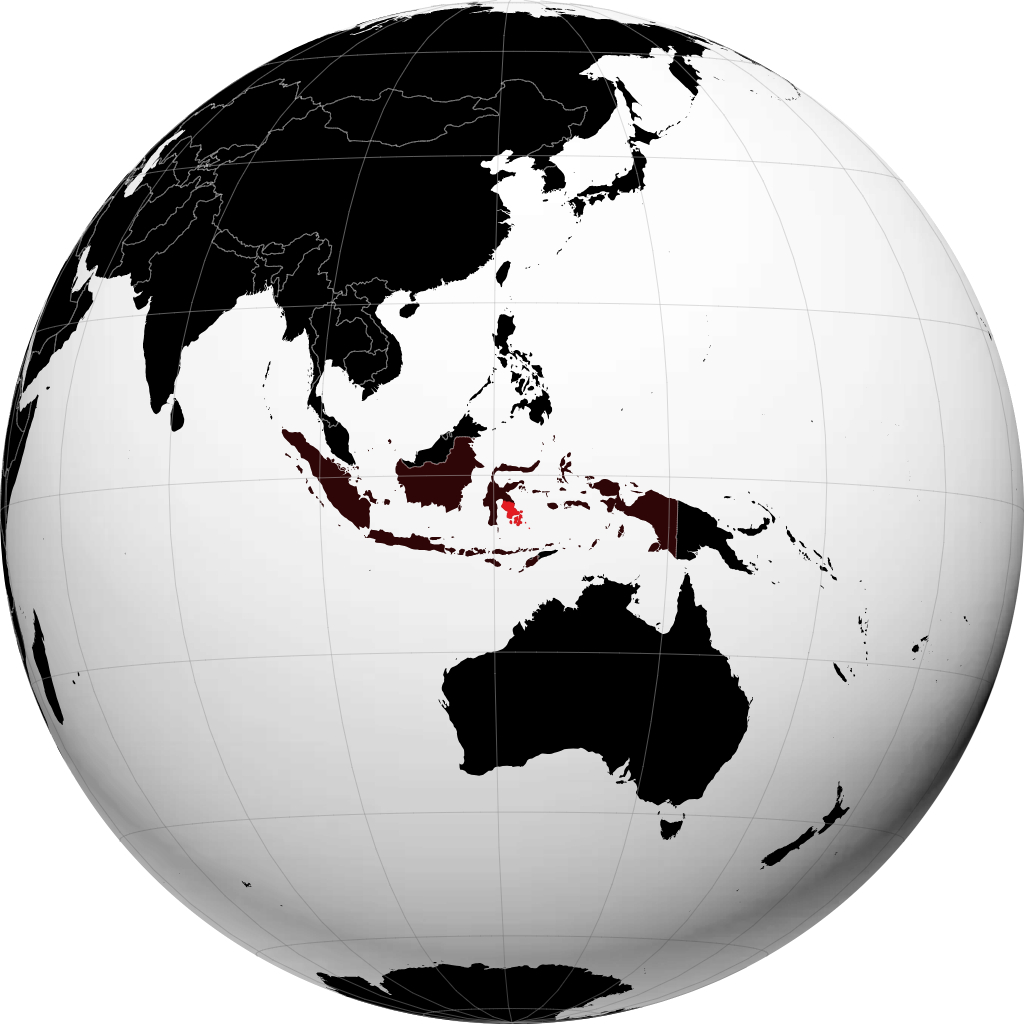 Sulawesi Sudeste no globo