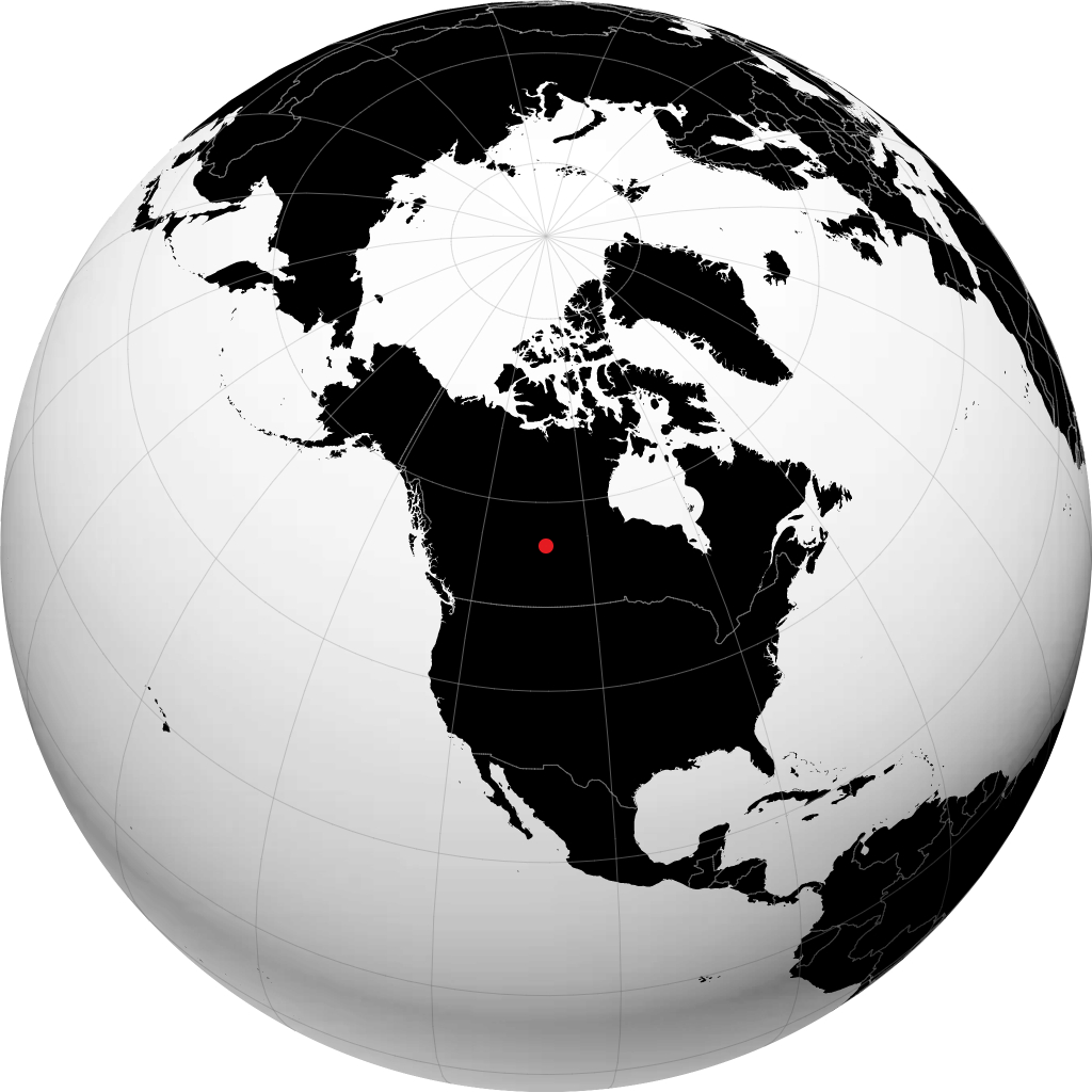 Île-à-la-Crosse no globo