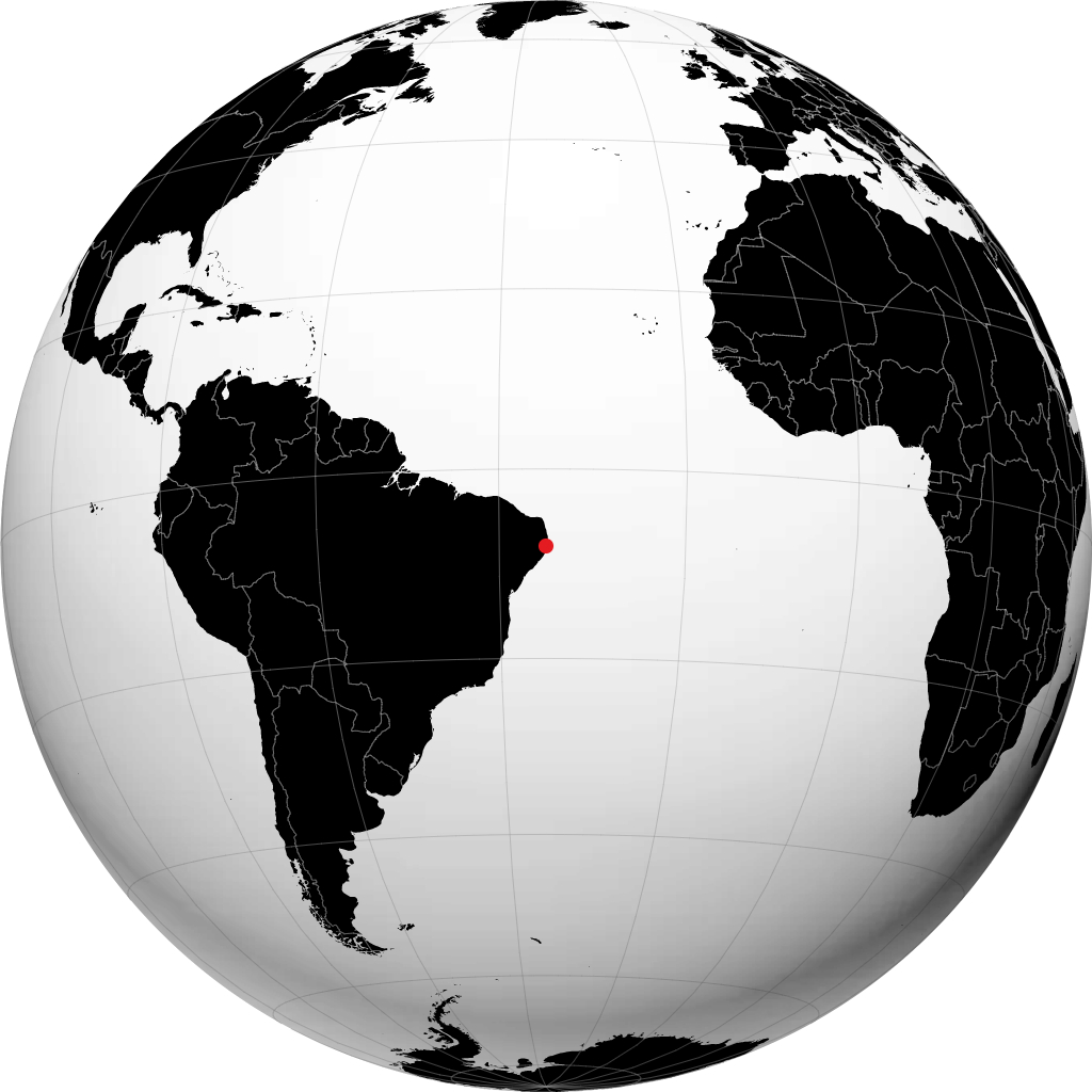 Jaboatão dos Guararapes no globo