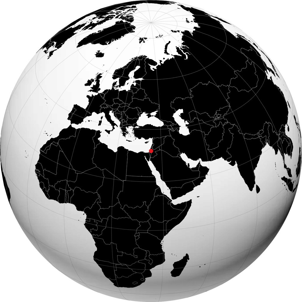 Jerusalém no globo