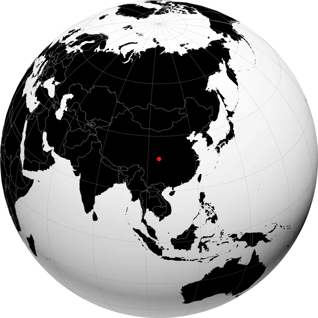 Jiangyou no globo