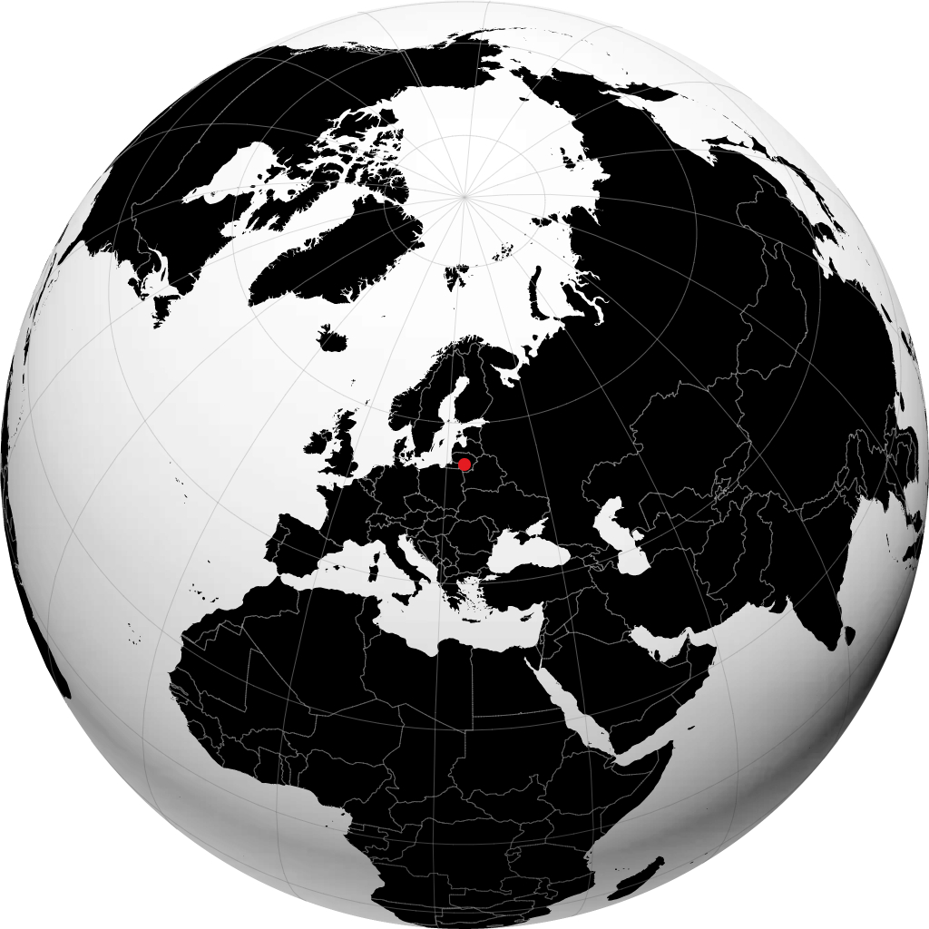 Kaunas no globo