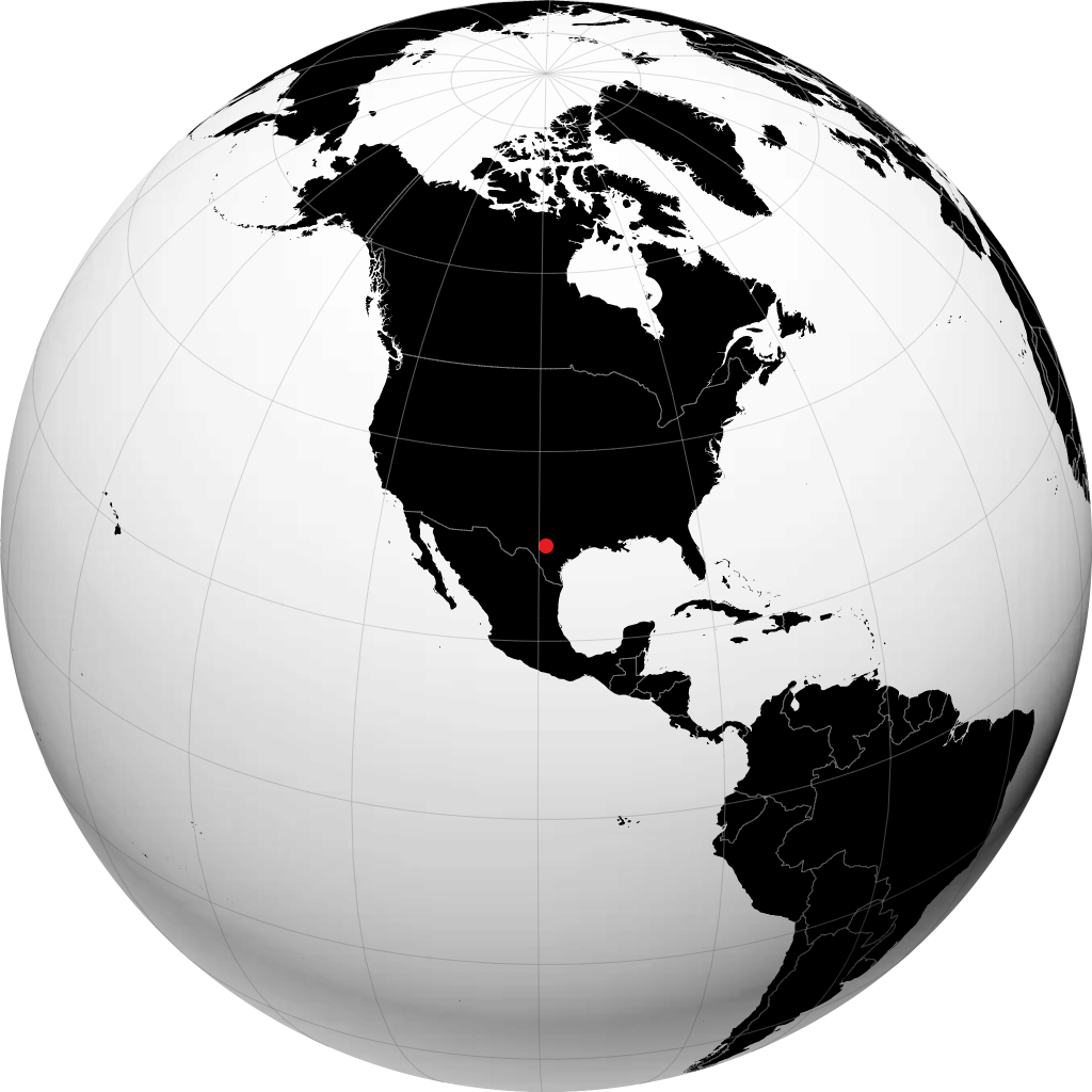 Kerrville no globo