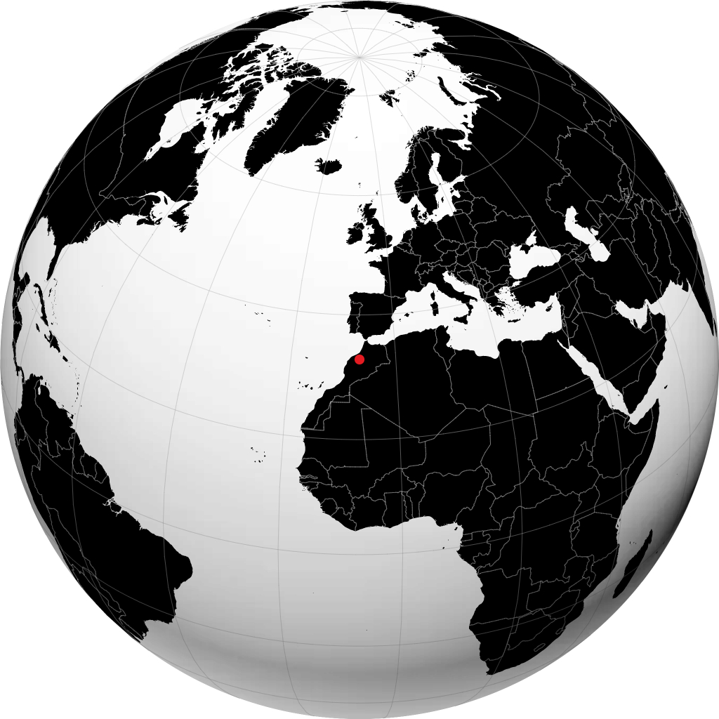 Khouribga no globo