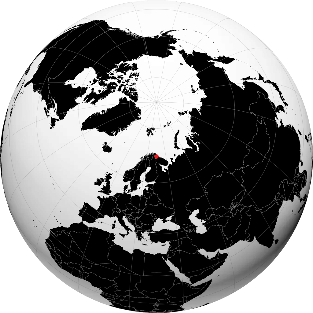 Kirkenes no globo