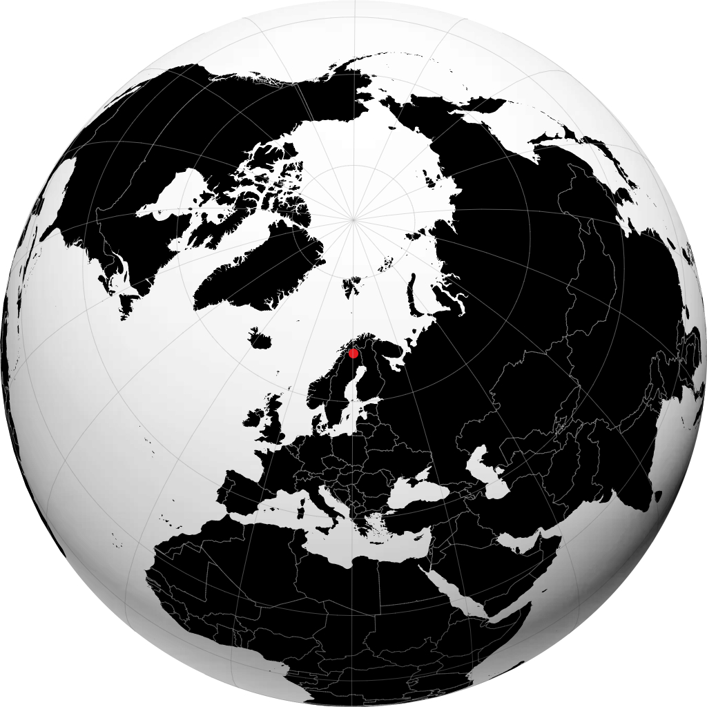 Kiruna no globo