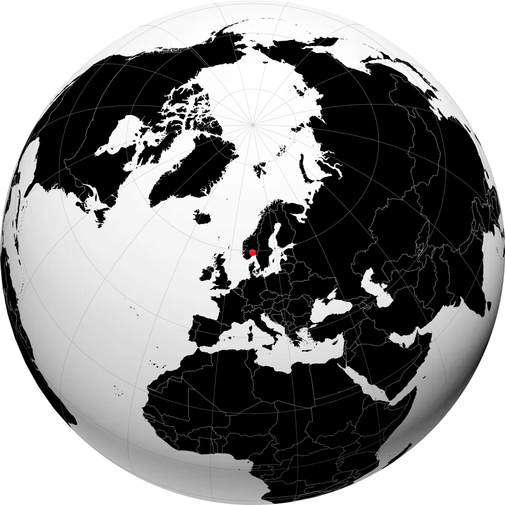 Kongsberg no globo