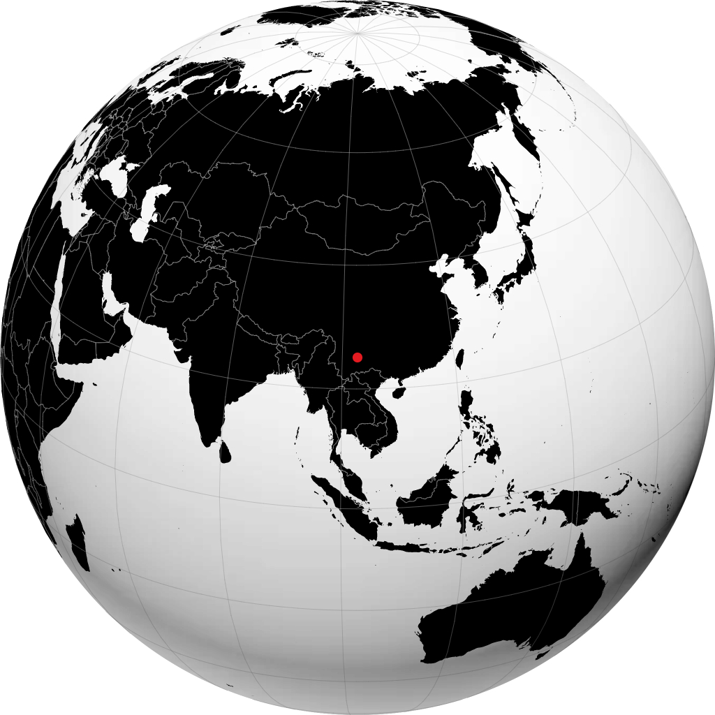 Kunming no globo