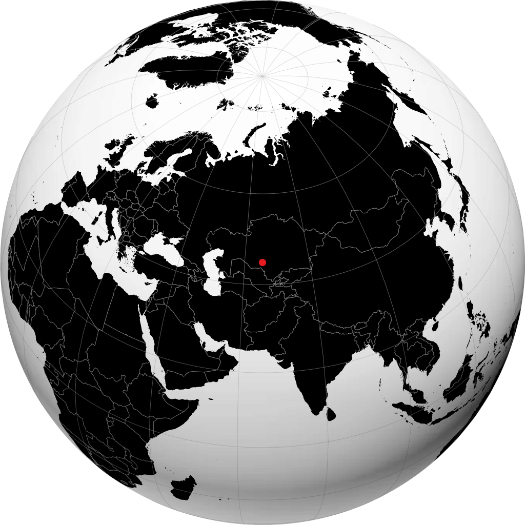 Kyzylorda no globo