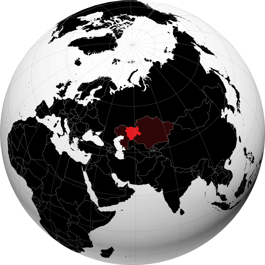 Província de Aktobe no globo