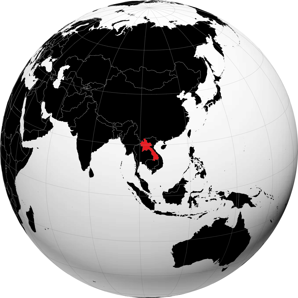 Laos no globo