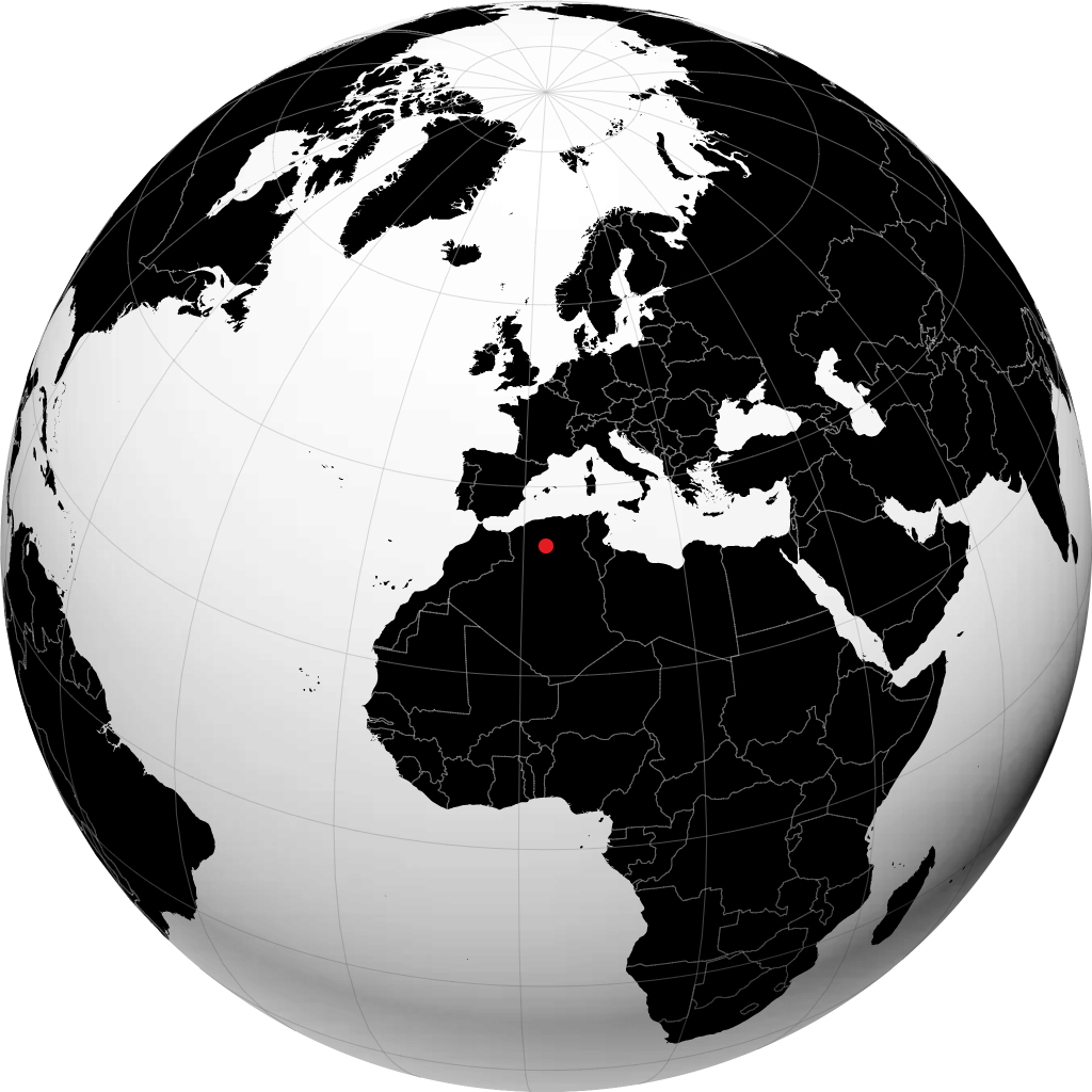 Laghouat no globo