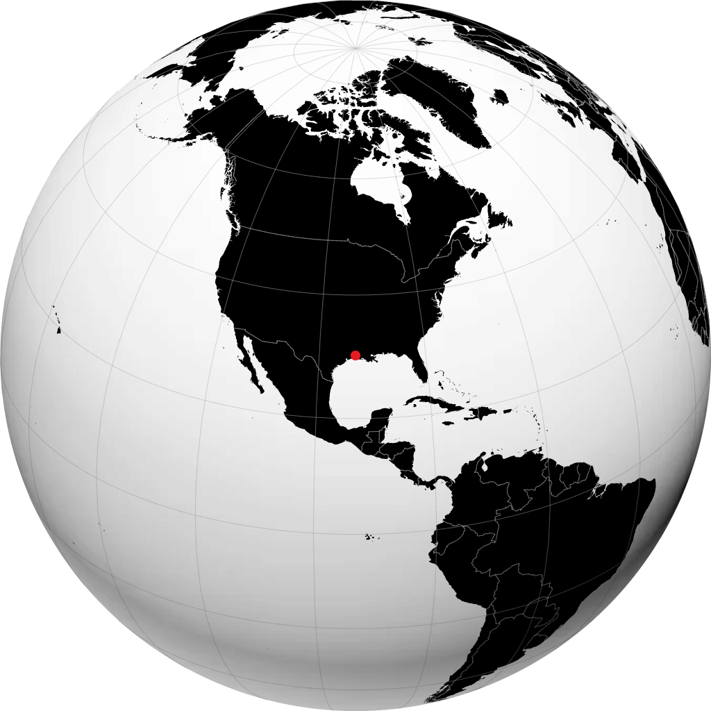 Lake Charles no globo