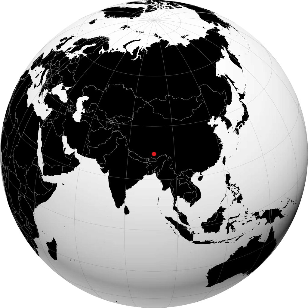 Lhasa no globo