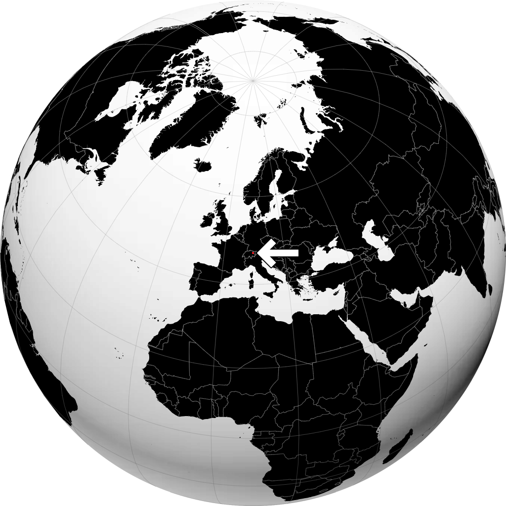 Liechtenstein no globo