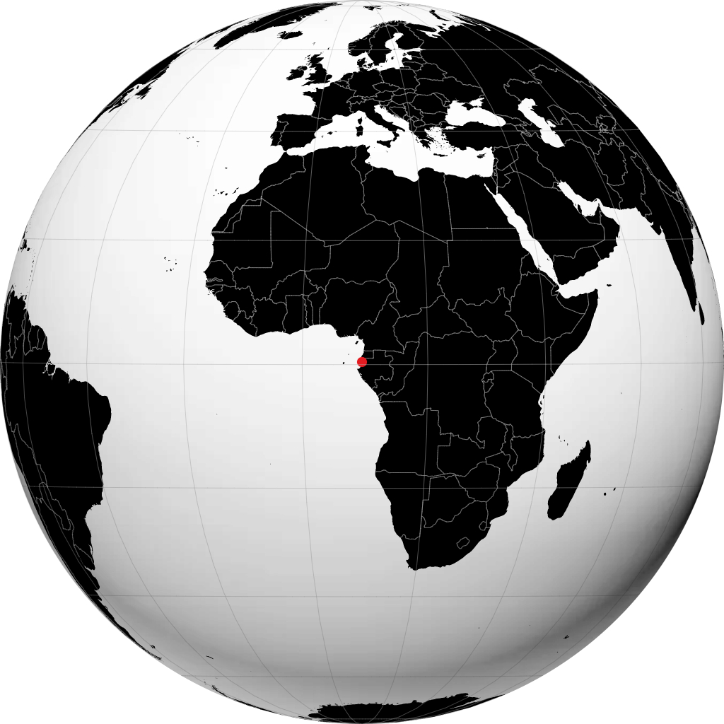 Libreville no globo