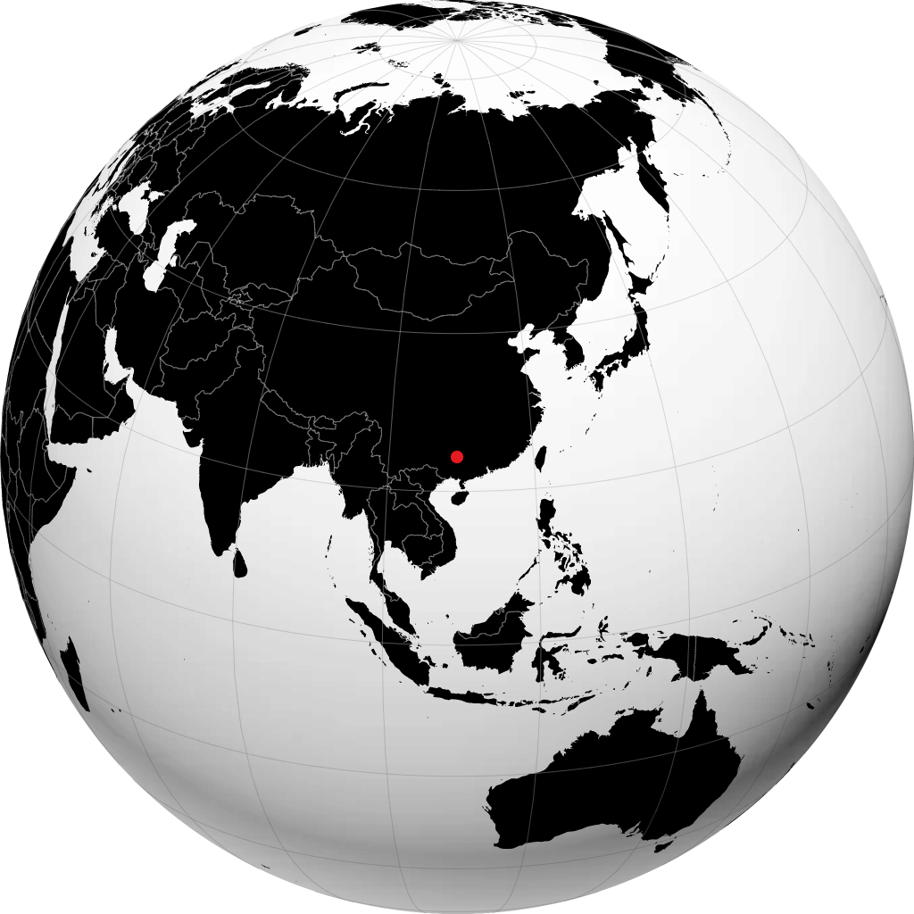 Liuzhou no globo