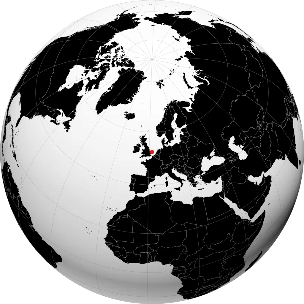 Lowestoft no globo