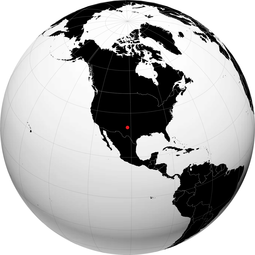 Lubbock no globo