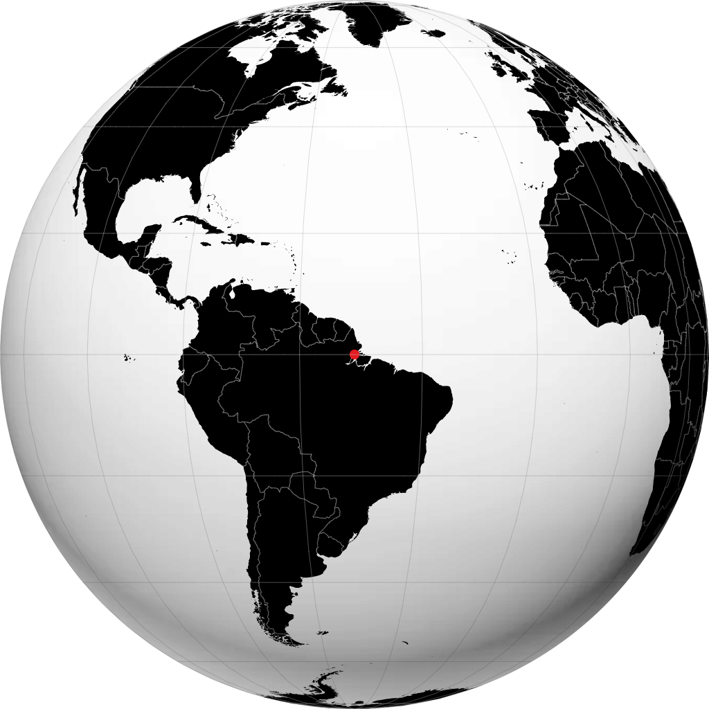 Macapá no globo