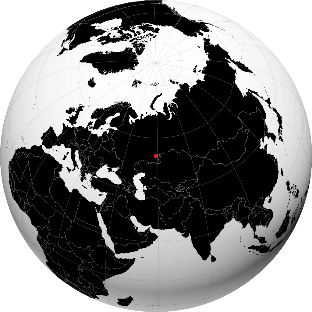 Magnitogorsk no globo