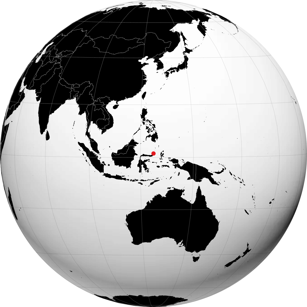 Manado no globo