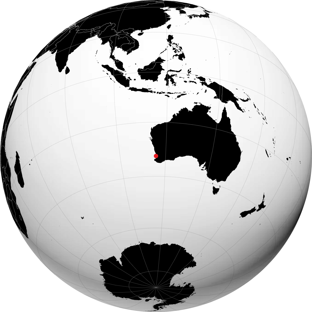 Mandurah no globo