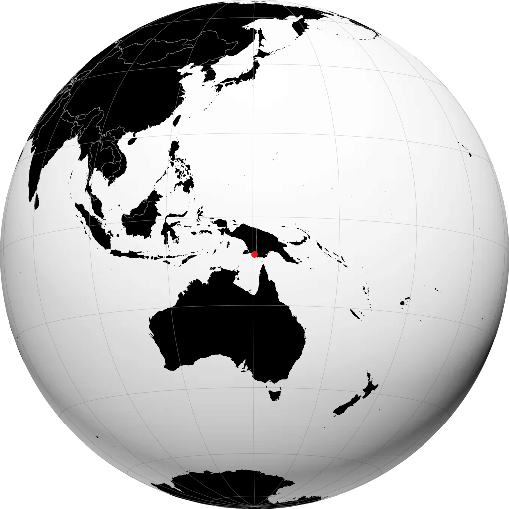 Merauke no globo