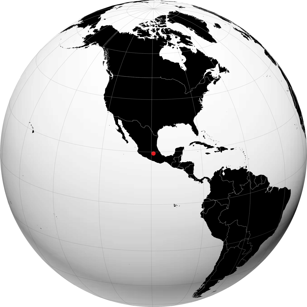 Cidade do México no globo